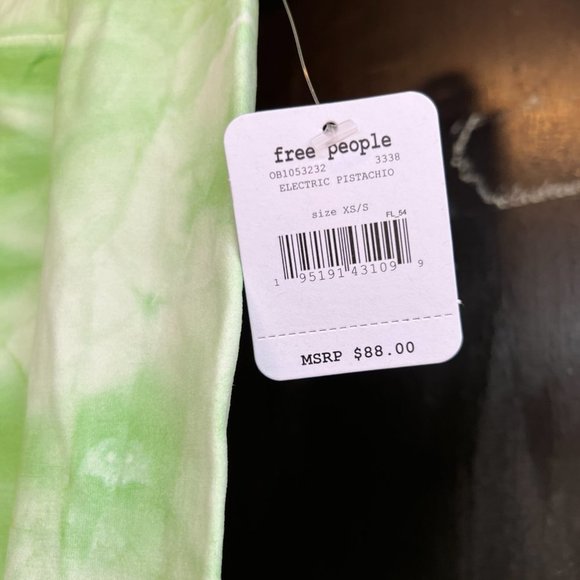Free People Movement Good Karma Tie Dye Leggings in Electric Pistachio- Size XS/ - Picture 4 of 4